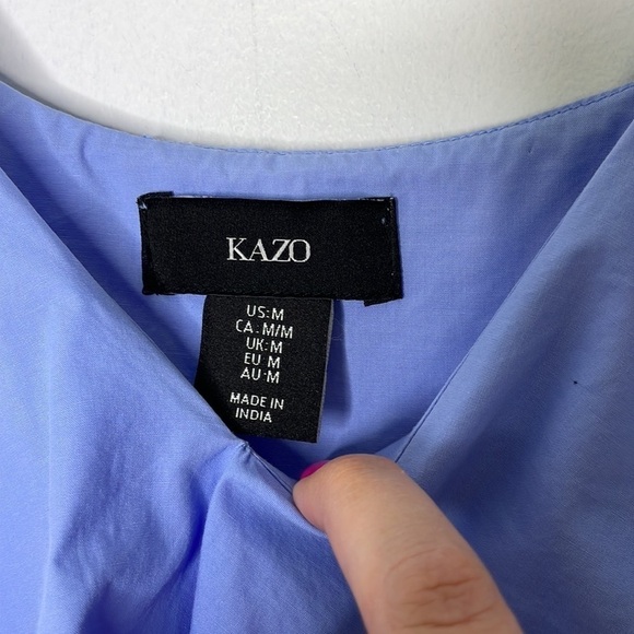 Blue Sleeveless Ruffle Dress - Picture 6 of 8